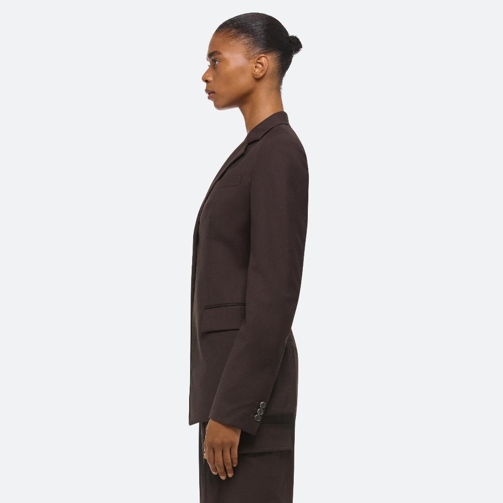 Helmut Lang Cutaway Blazer Dark Chocolate