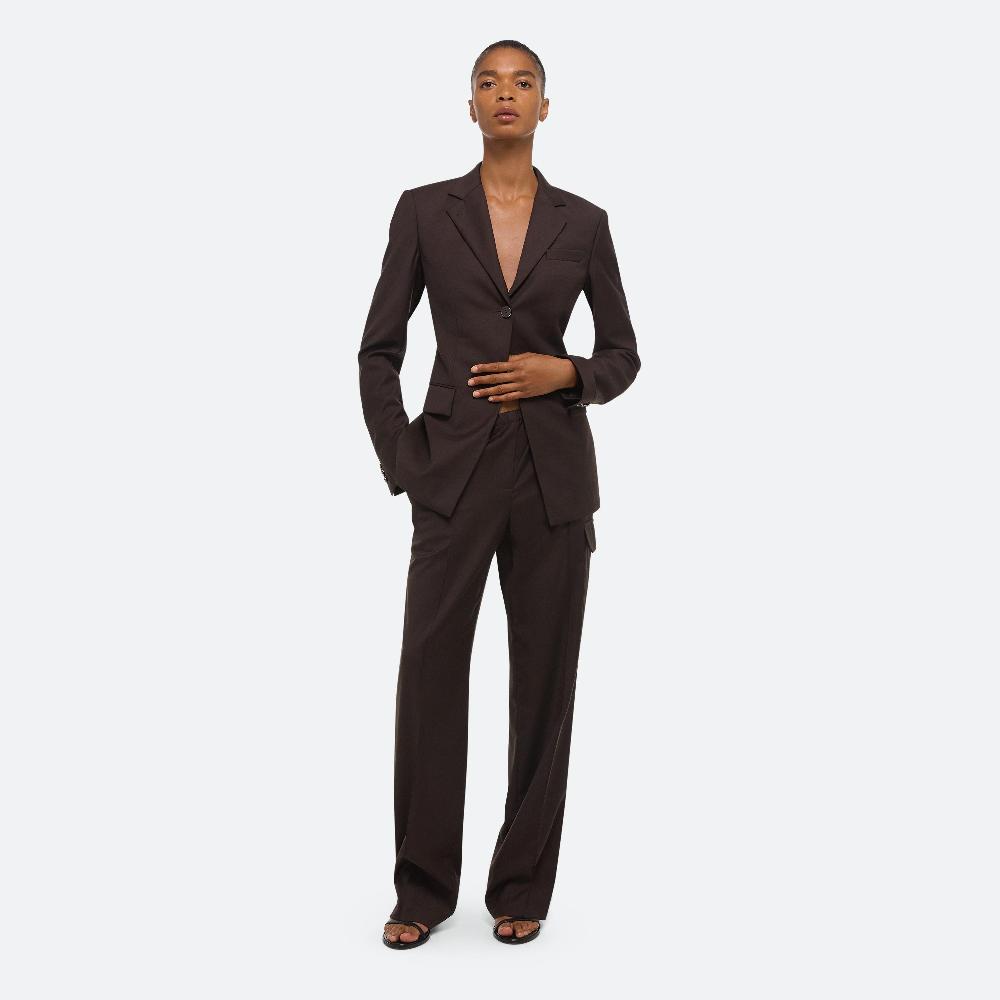 helmut lang Cutaway Blazer dark chocolate