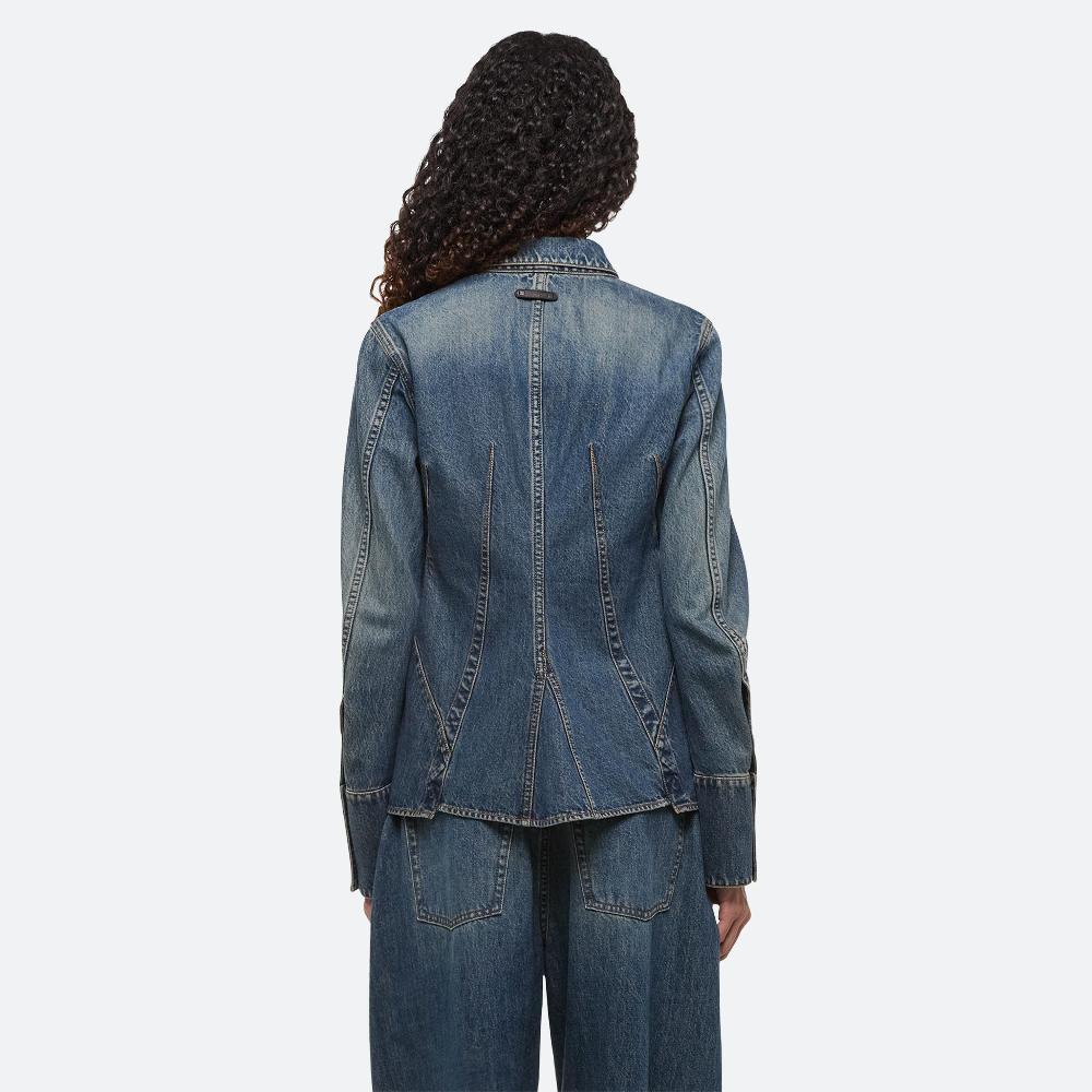 Helmut Lang Denim Bustier Shirt Tinted Vintage