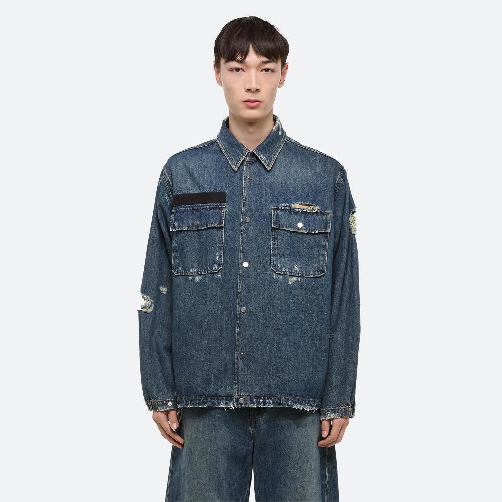 Helmut Lang Denim Uniform Shirt Tinted Vintage