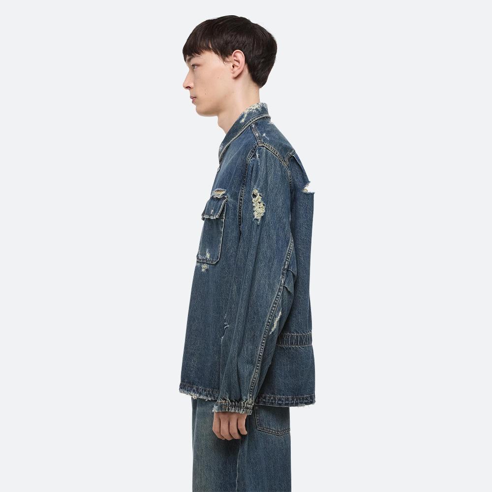 Helmut Lang Denim Uniform Shirt Tinted Vintage