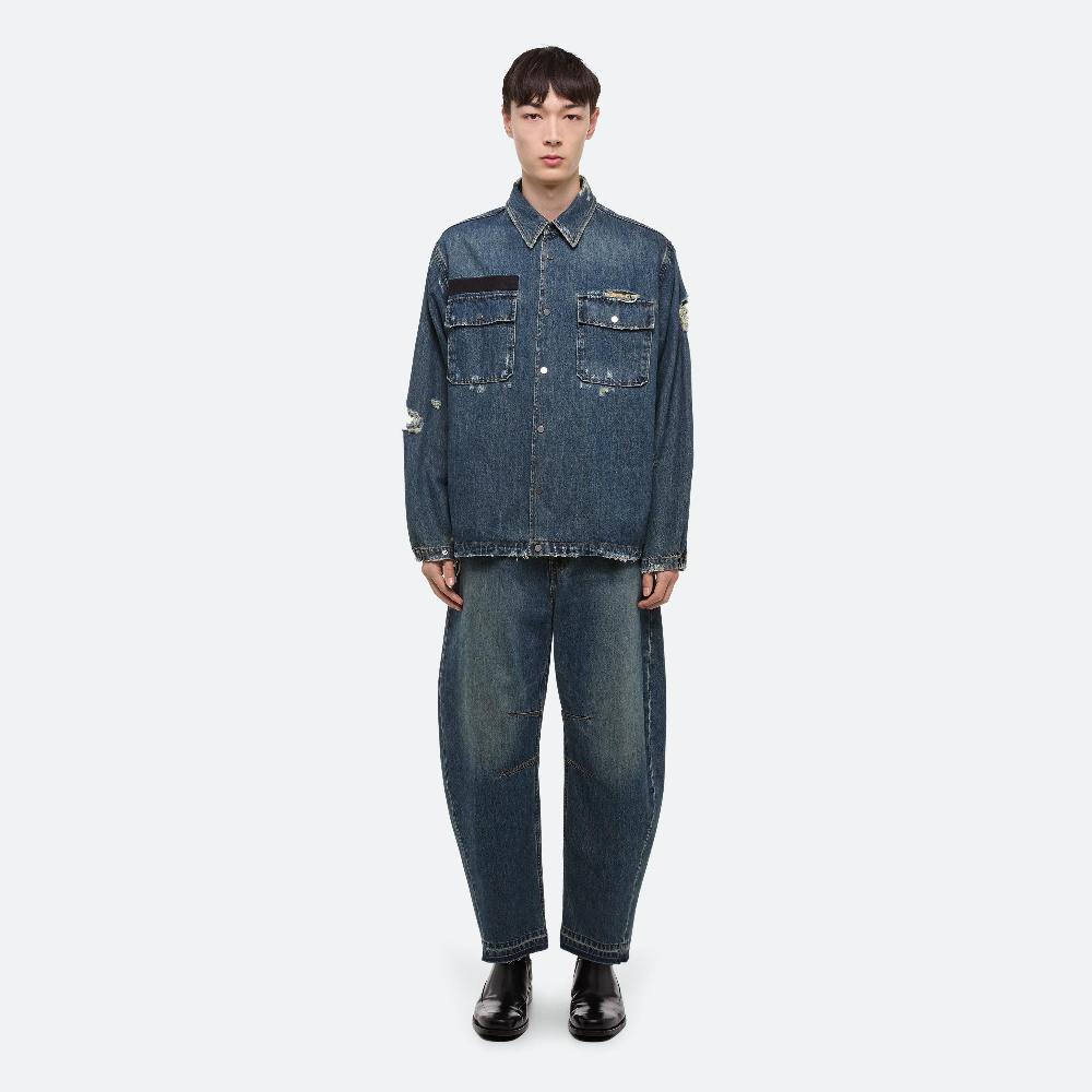 helmut lang Denim Uniform Shirt tinted vintage