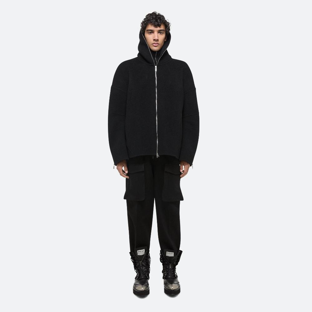 Helmut Lang Double-Faced Cocoon Zip-Up Black
