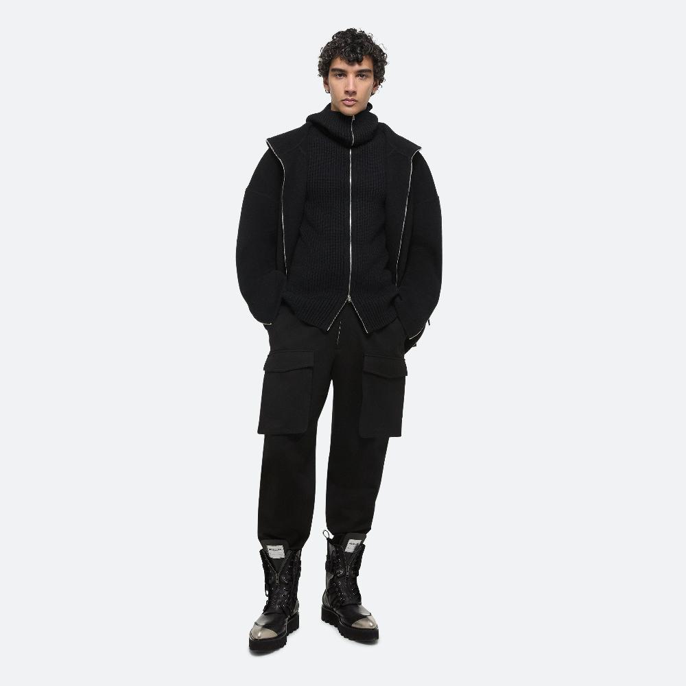 helmut lang Double-Faced Cocoon Zip-Up black