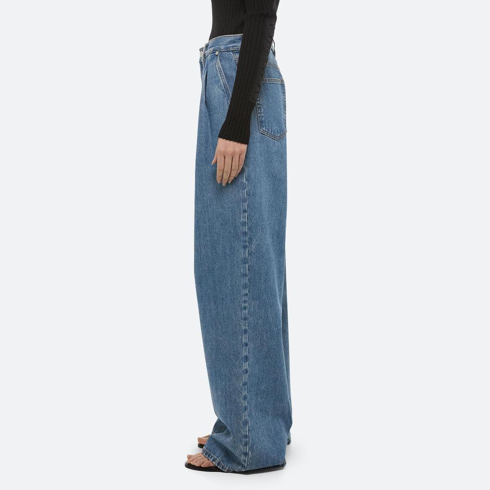 Helmut Lang Double-Pleated Jeans Archive Blue