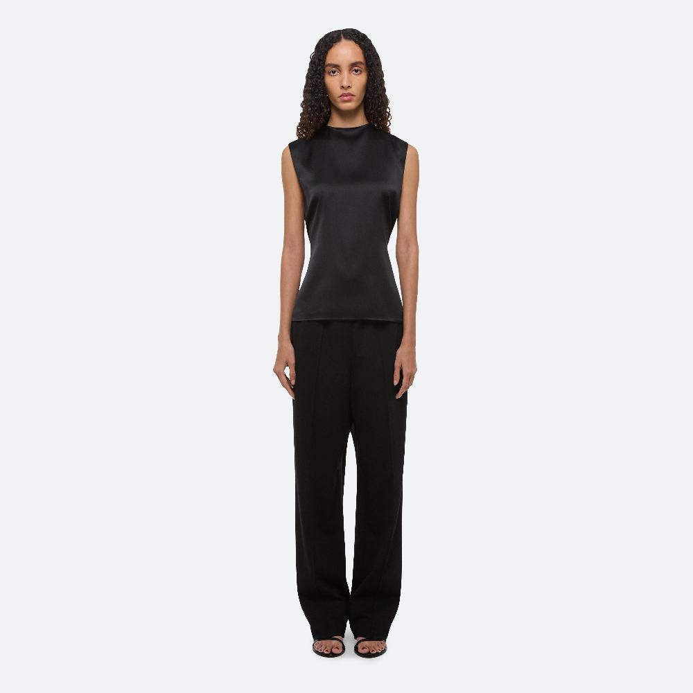Helmut Lang Draped Scarf Top Black