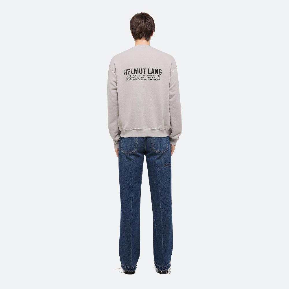 Helmut Lang Dumbo Postcard Crewneck Grey