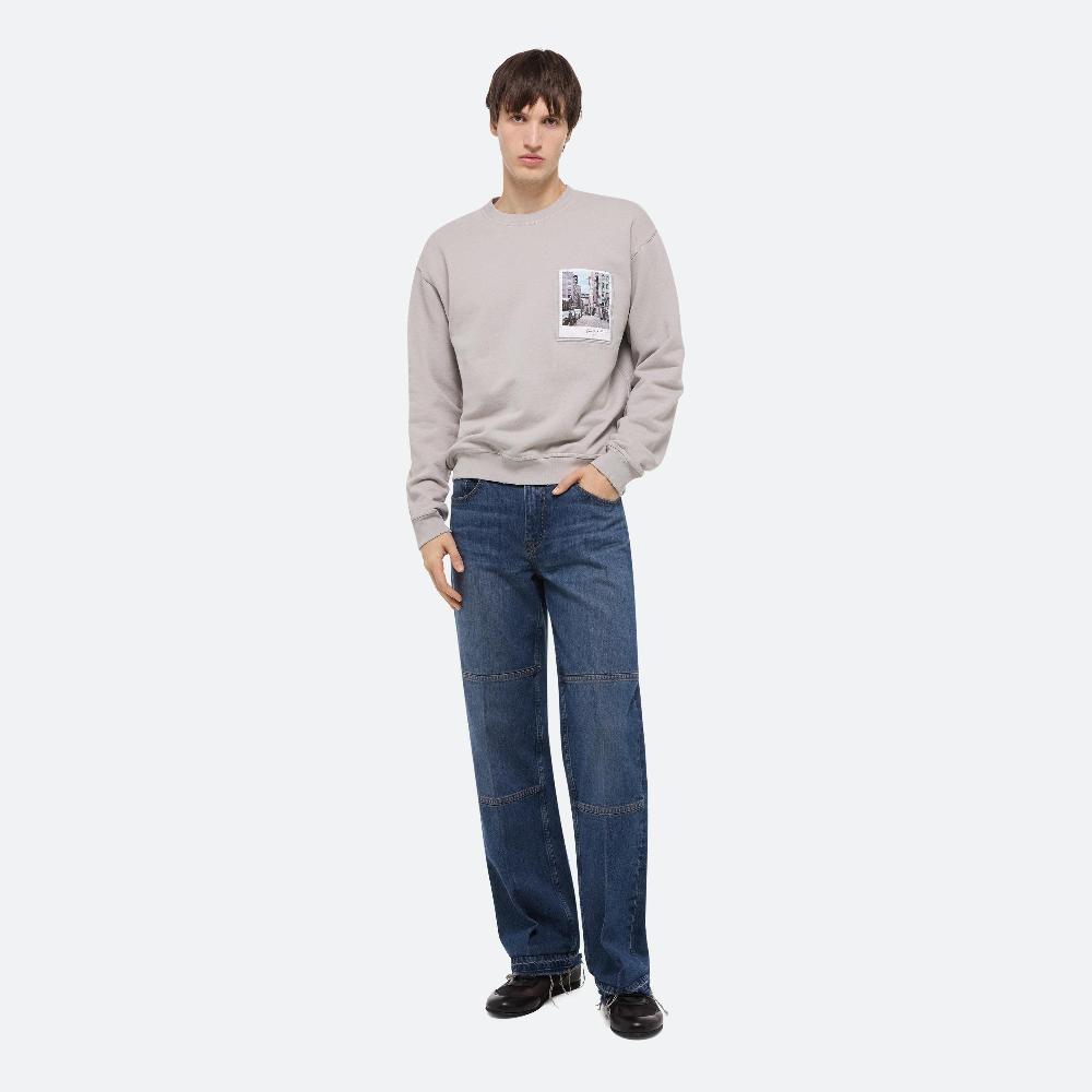 helmut lang Dumbo Postcard Crewneck grey