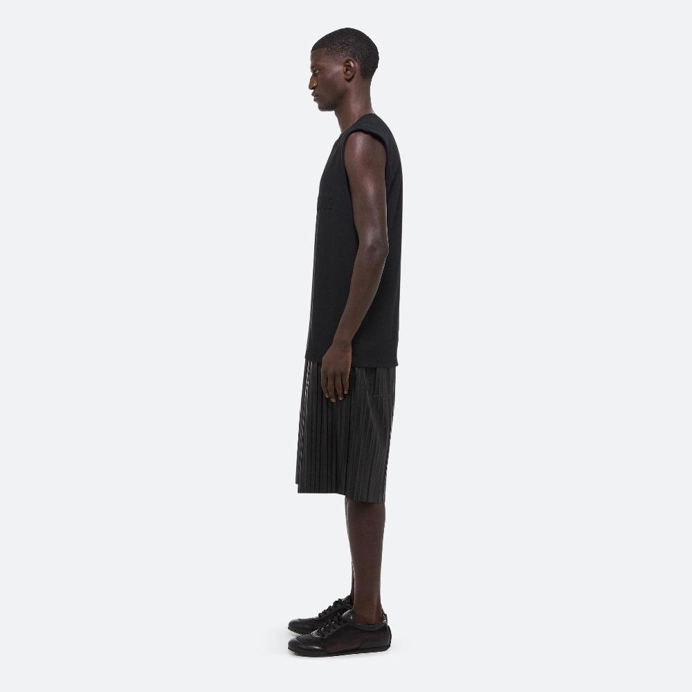 Helmut Lang Embossed Logo Tank Black