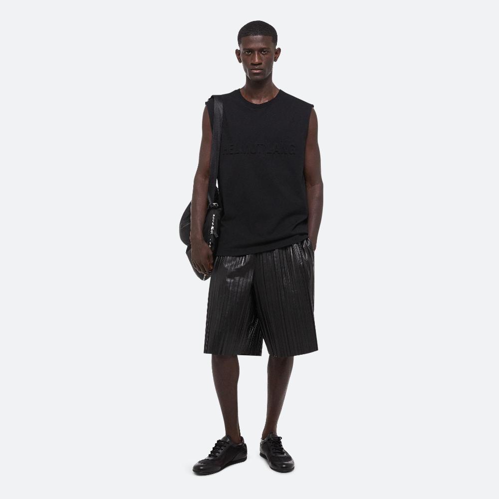 helmut lang Embossed Logo Tank black