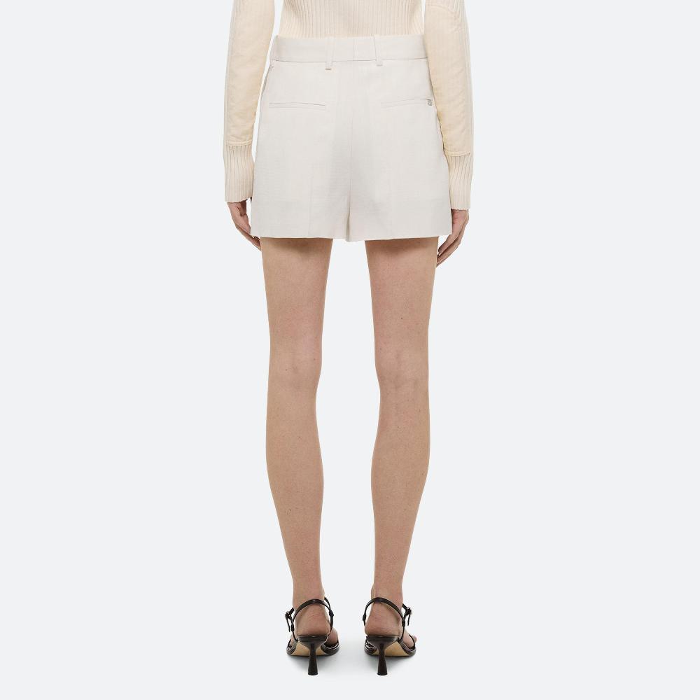 Helmut Lang Flared Shorts Antique White