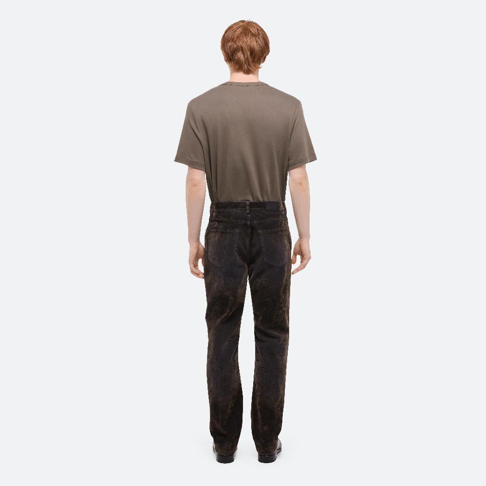 Helmut Lang Flocked Jeans Flocked Olive