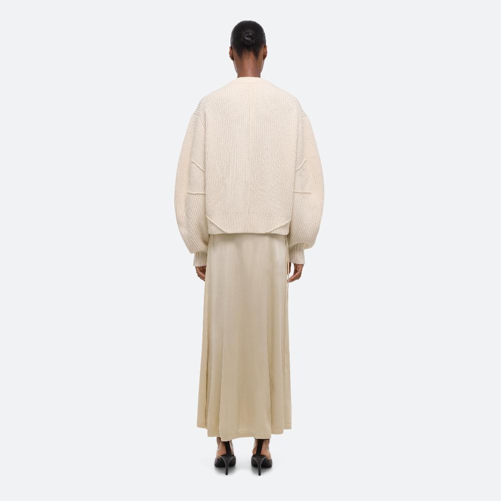Helmut Lang Fluid Wrap Skirt Warm Sand