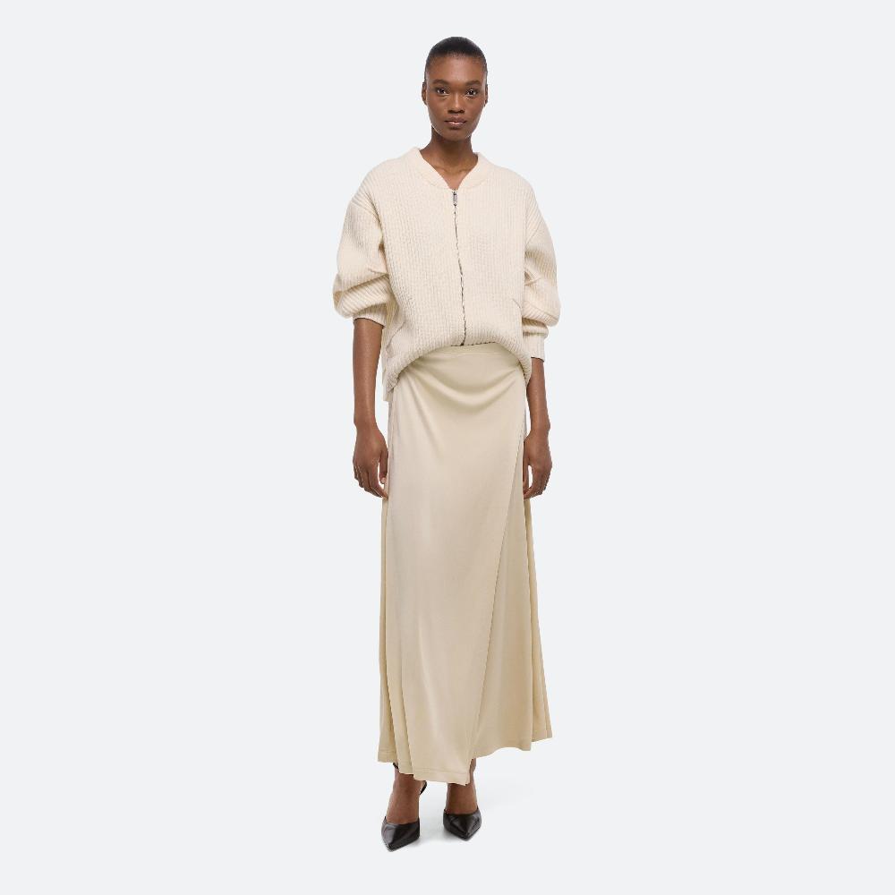 helmut lang Fluid Wrap Skirt warm sand