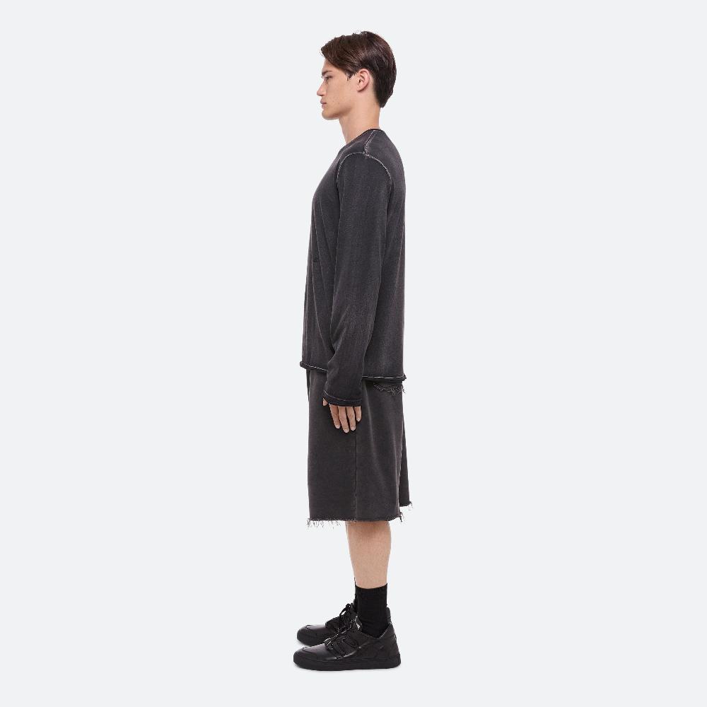Helmut Lang Garment-Dyed Long-Sleeved Tee Black