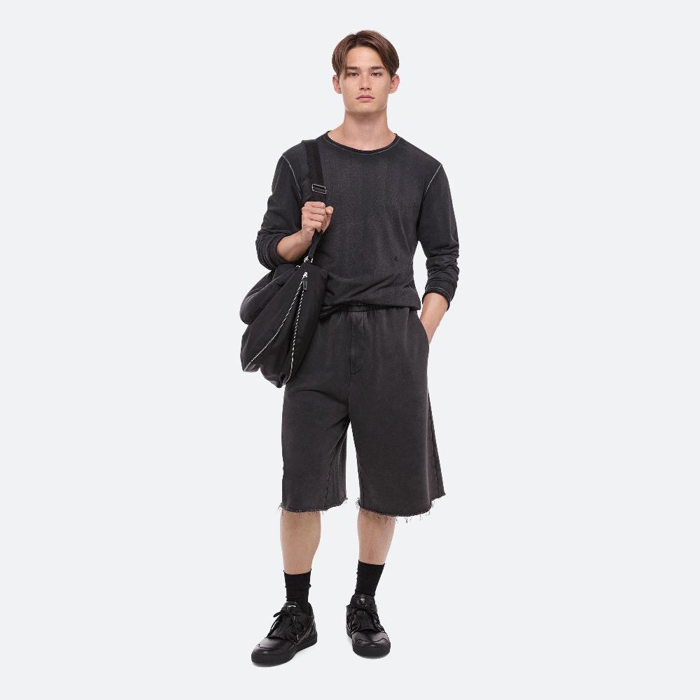 helmut lang Garment-Dyed Long-Sleeved Tee black