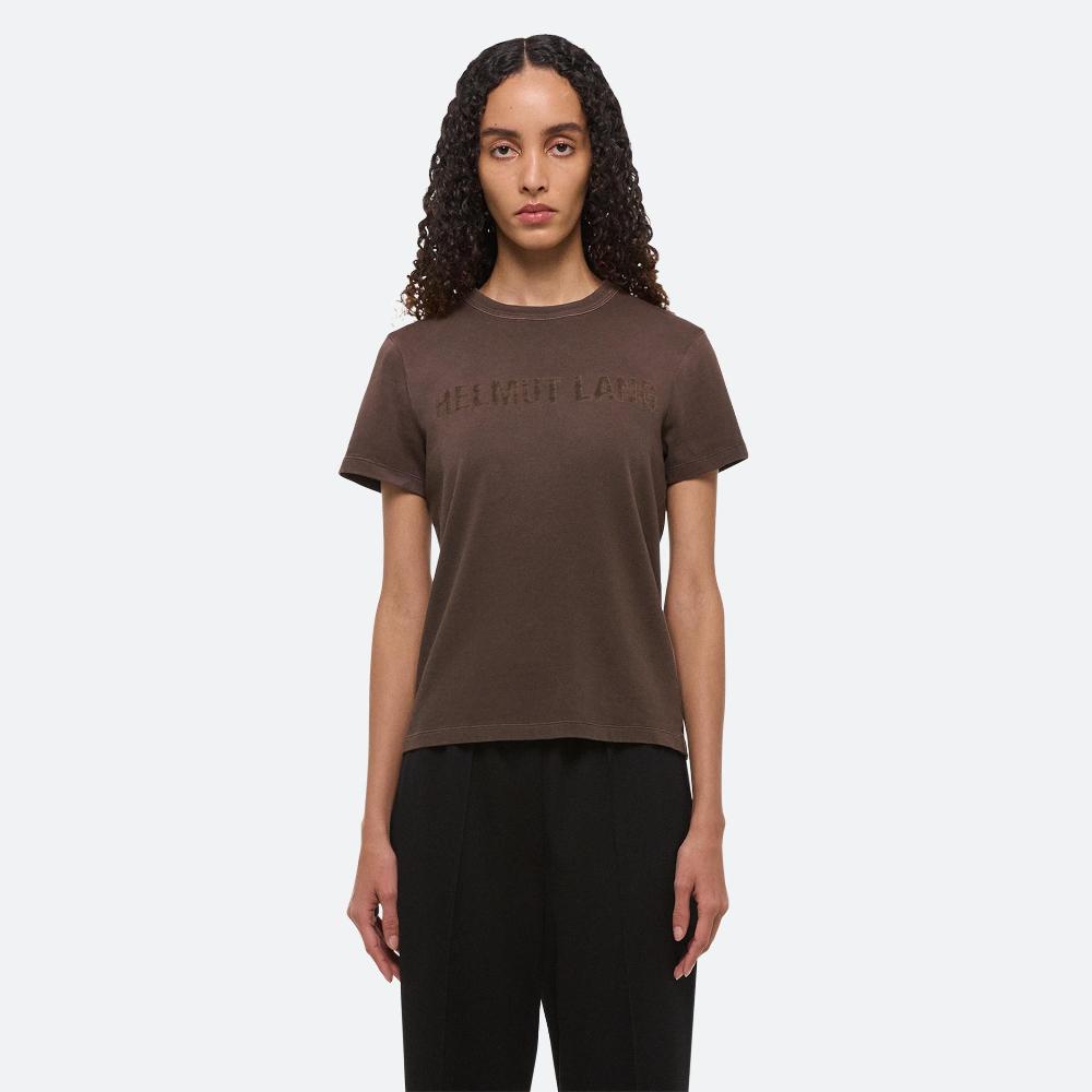 Helmut Lang Garment-Dyed Slim Tee Espresso