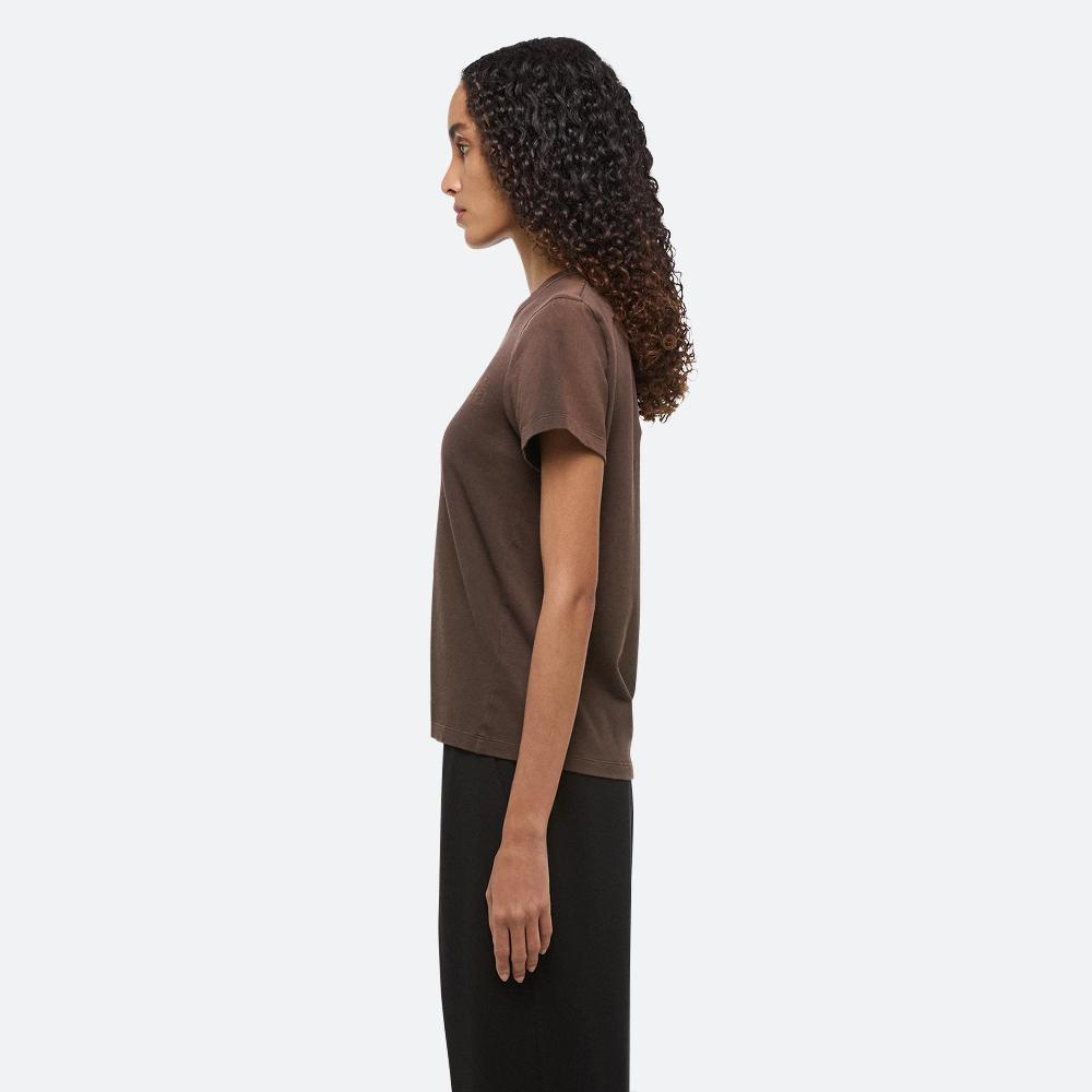 Helmut Lang Garment-Dyed Slim Tee Espresso