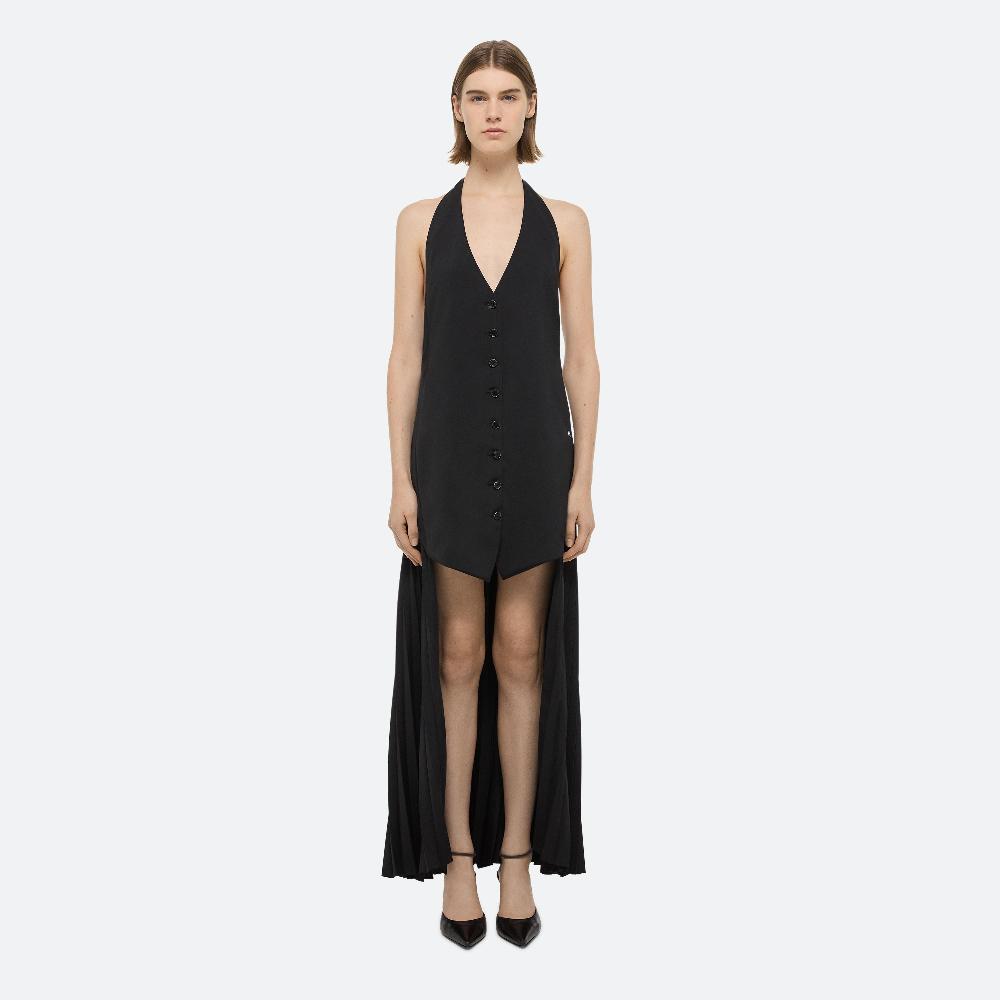 Helmut Lang Halter Vest Dress Black