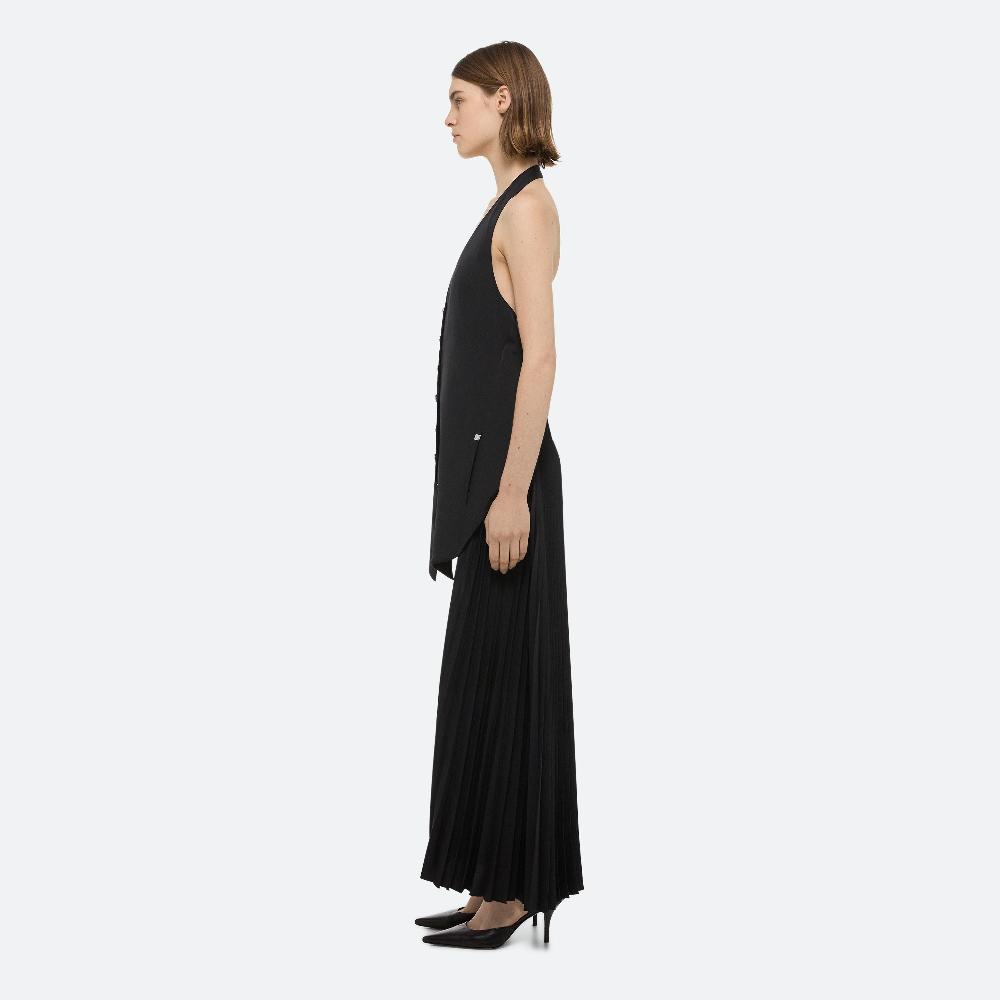 Helmut Lang Halter Vest Dress Black