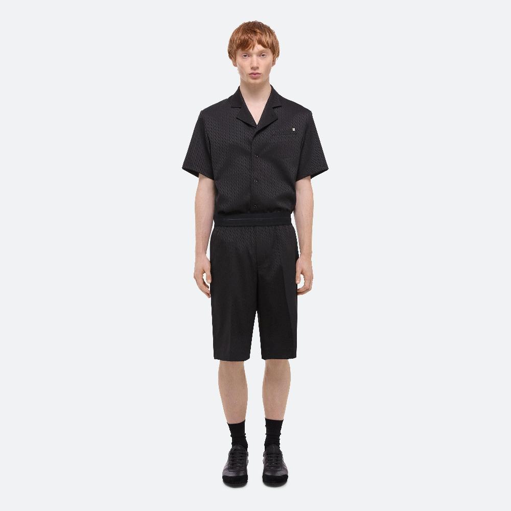 Helmut Lang Jacquard Car Shorts Black/black