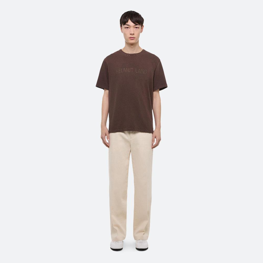 Helmut Lang Laser Logo Tee Espresso