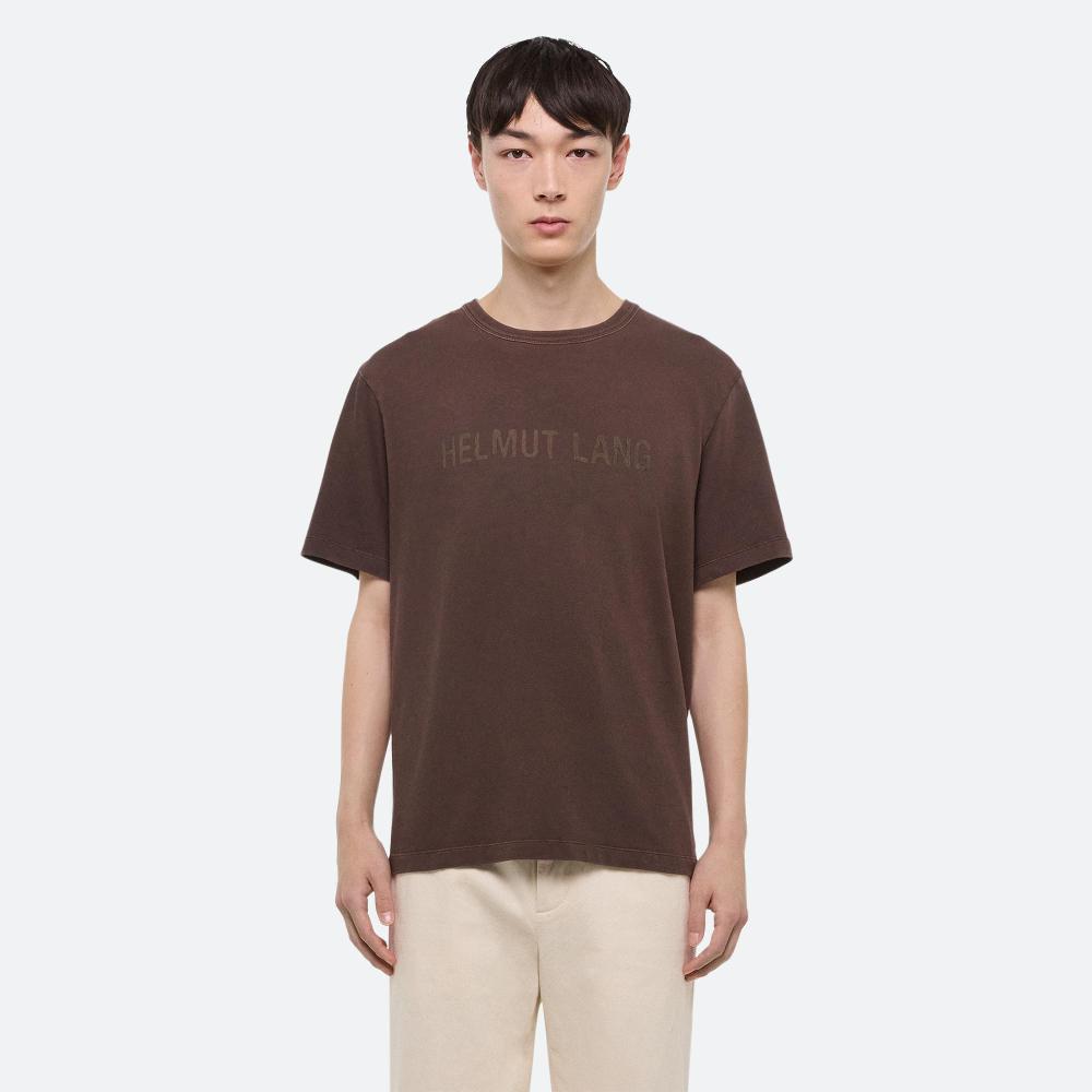 Helmut Lang Laser Logo Tee Espresso