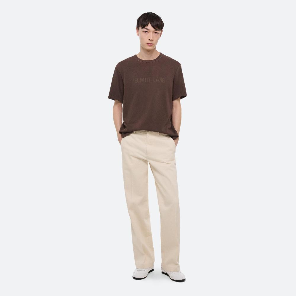 helmut lang Laser Logo Tee espresso