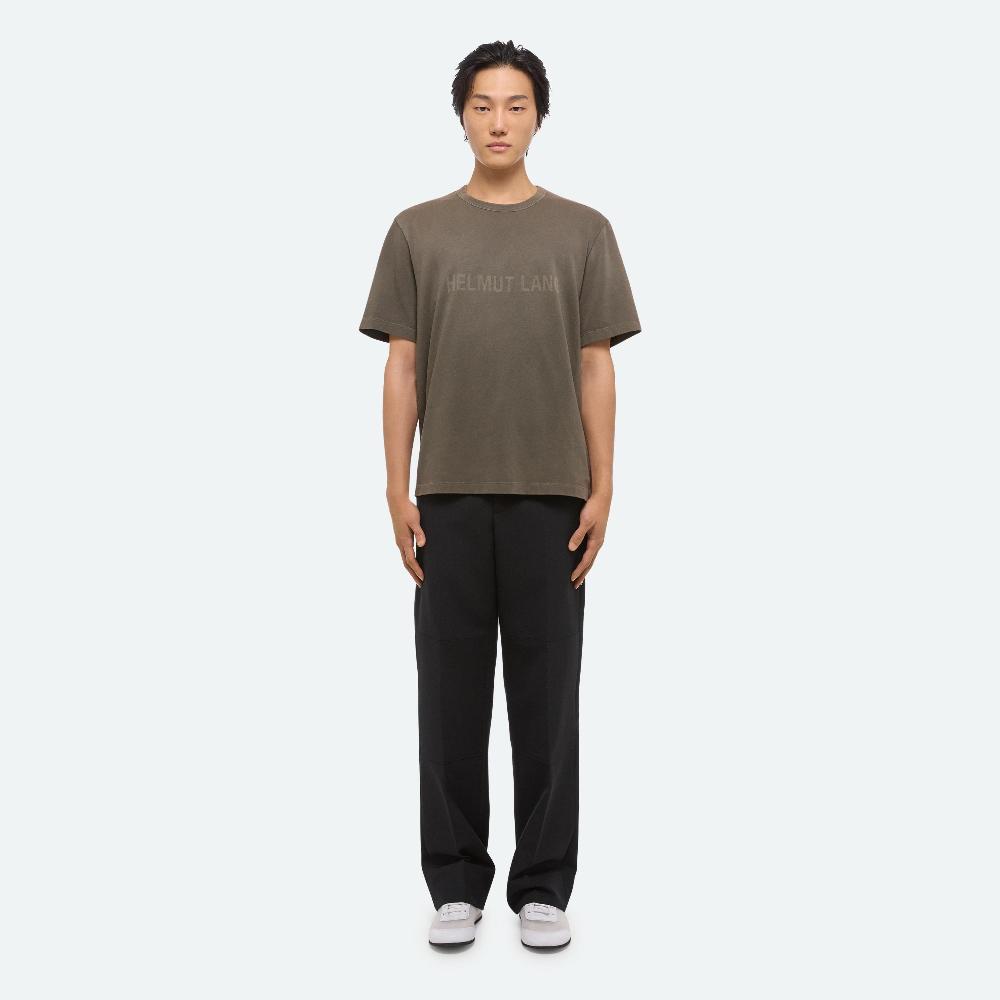Helmut Lang Laser Logo Tee Moss
