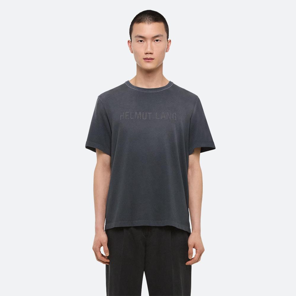Helmut Lang Laser Logo Tee Steel Grey