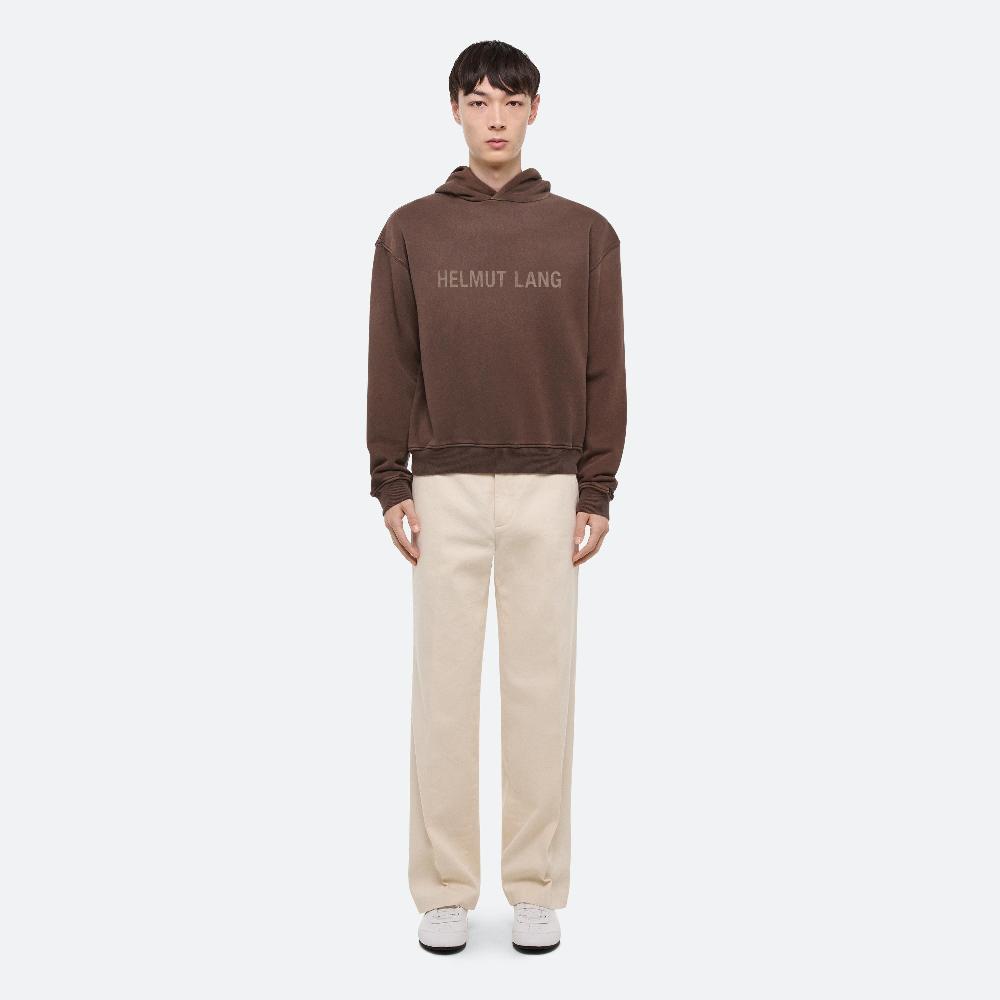 Helmut Lang Laser Studio Hoodie Espresso