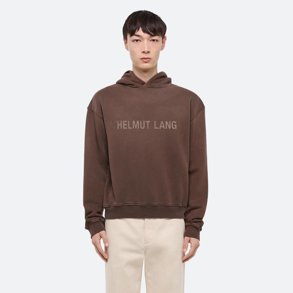 Helmut Lang Laser Studio Hoodie Espresso