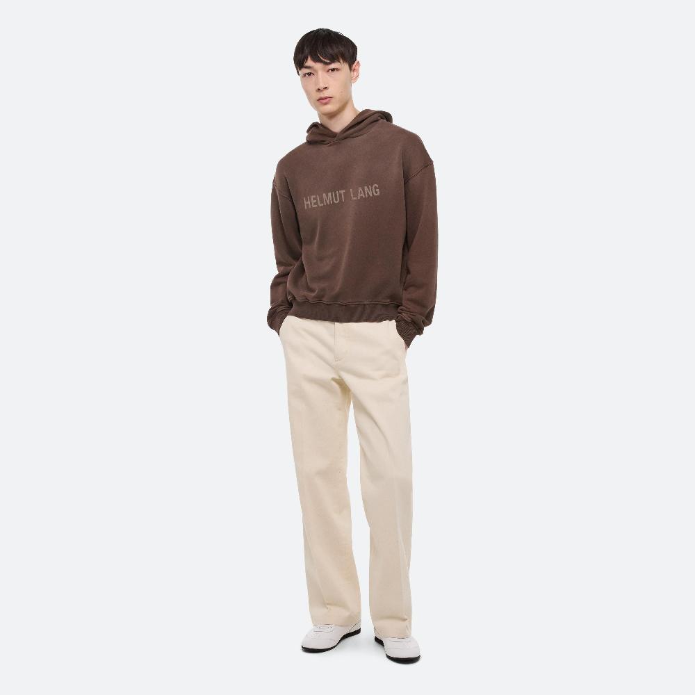 helmut lang Laser Studio Hoodie espresso