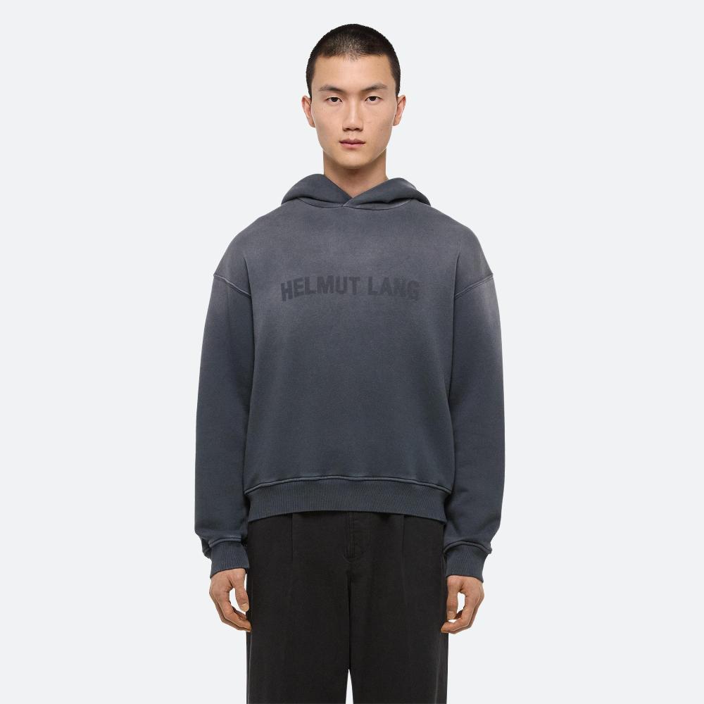Helmut Lang Laser Studio Hoodie Steel Grey