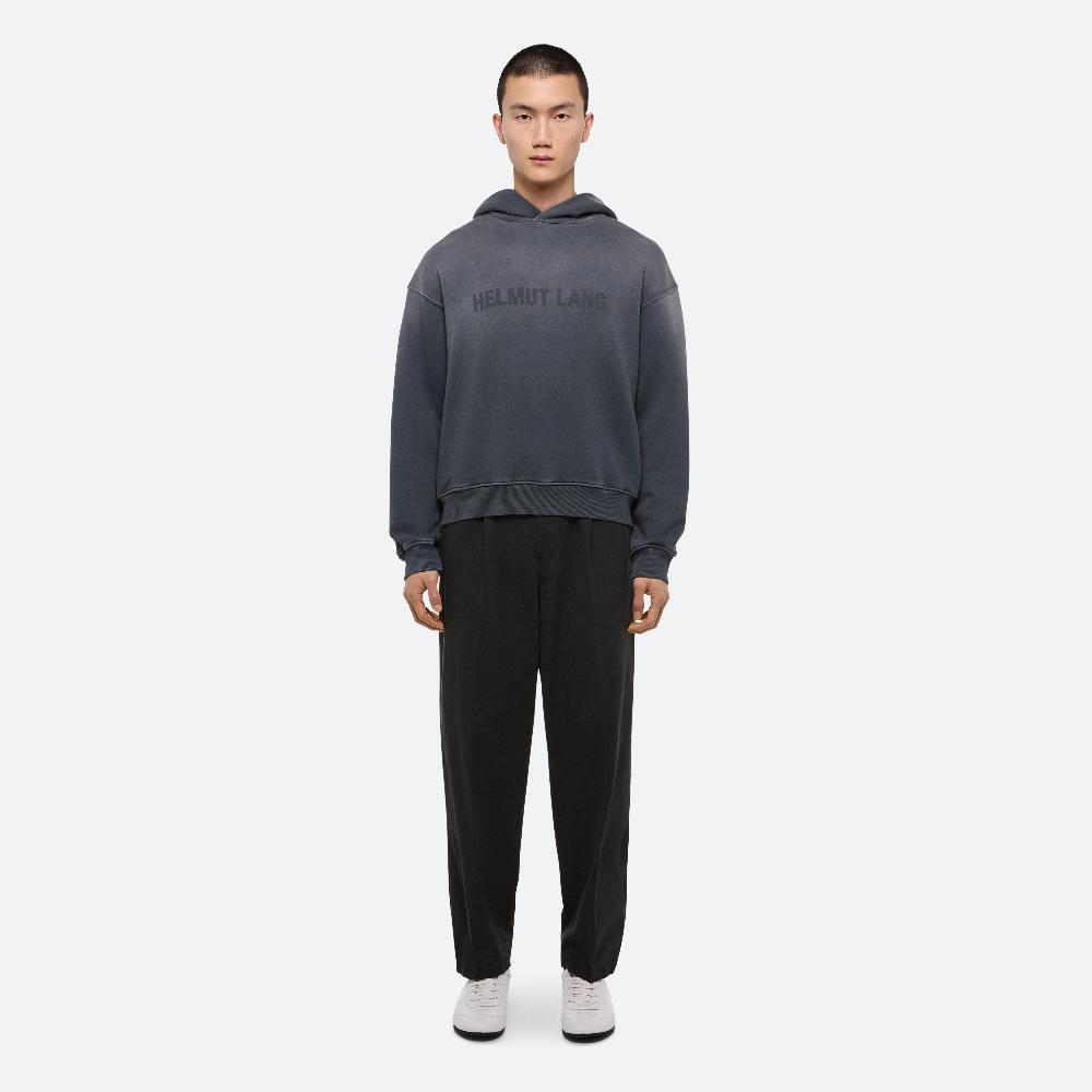 helmut lang Laser Studio Hoodie steel grey