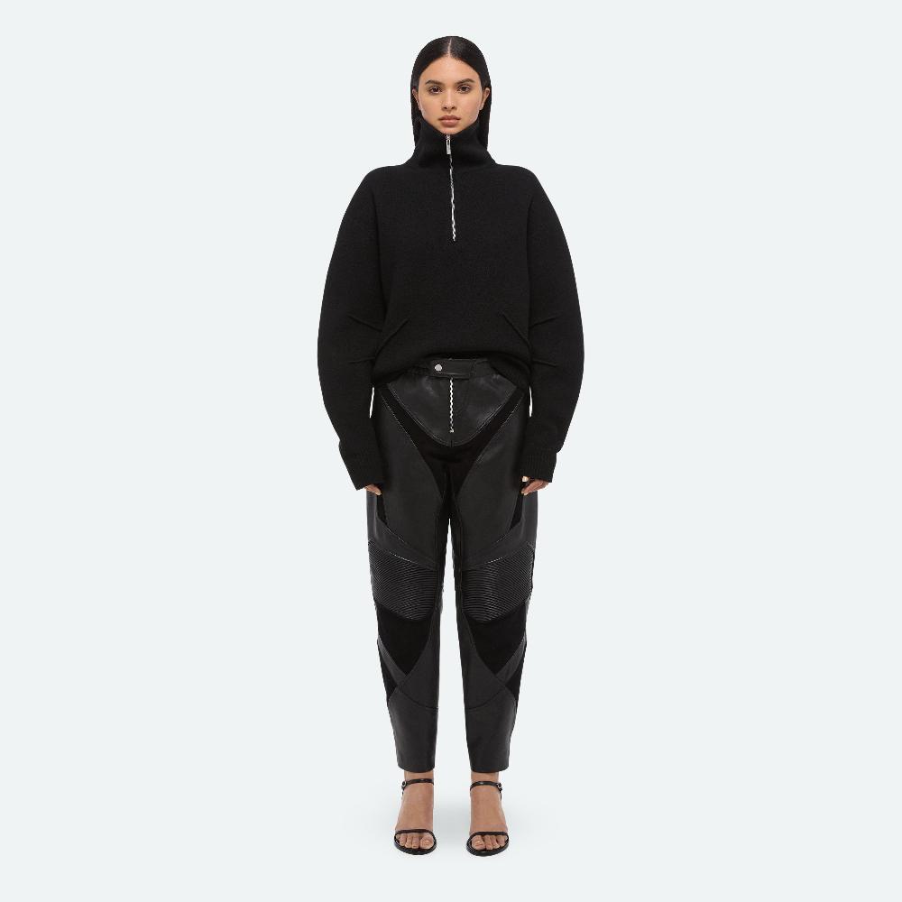 Helmut Lang Leather BMX Pants Black