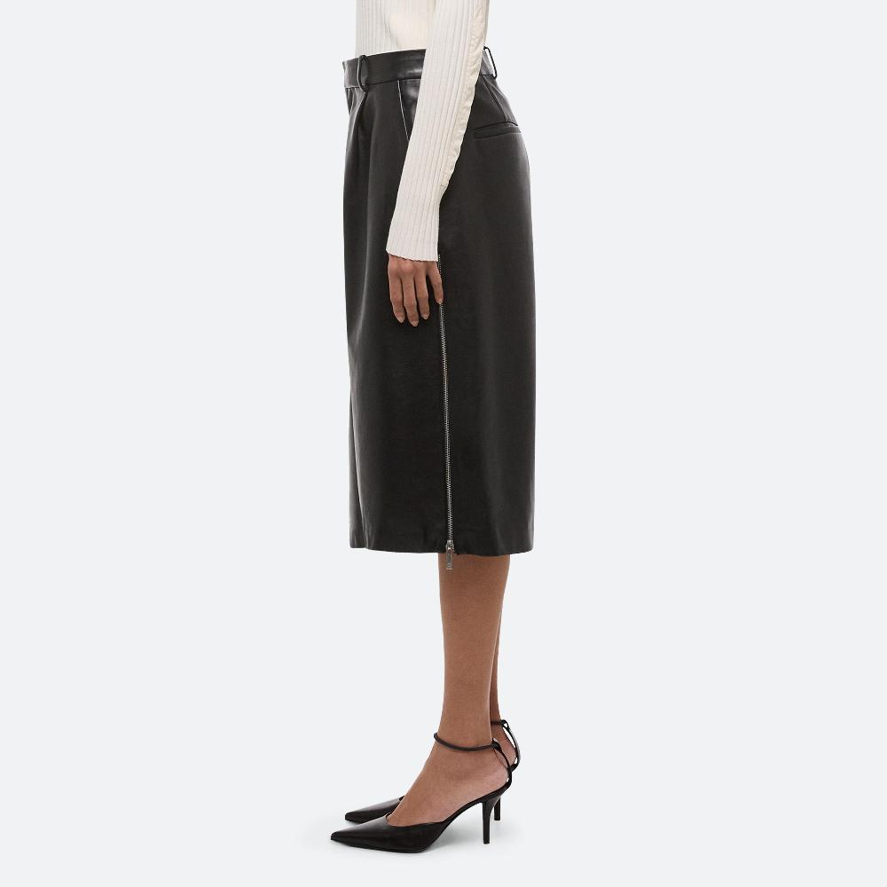 Helmut Lang Leather Zoot Shorts Black