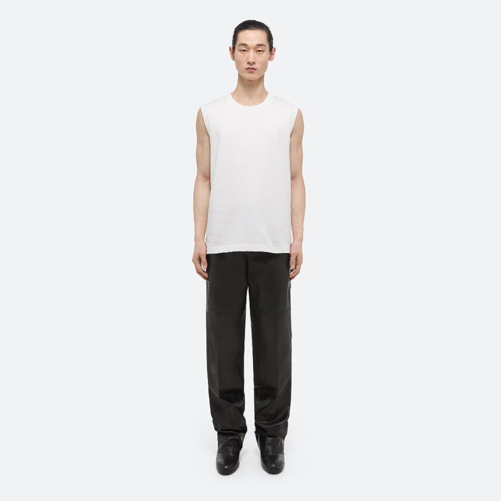 Helmut Lang Logo Muscle Tank White