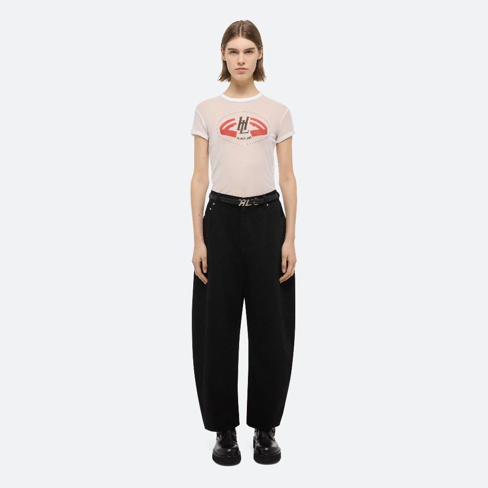Helmut Lang Logo Slim Tee White