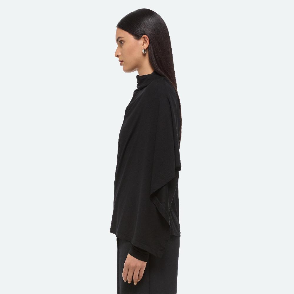 Helmut Lang Long-sleeve Scarf Top Black