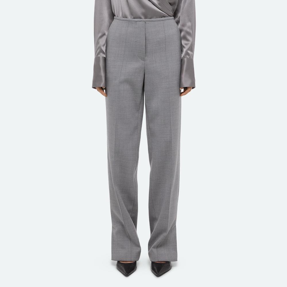 Helmut Lang Low-rise Car Trousers Lt Grey Melange