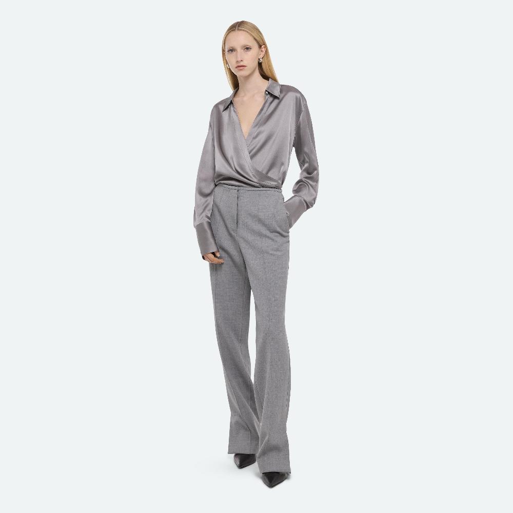 helmut lang Low-rise Car Trousers lt grey melange