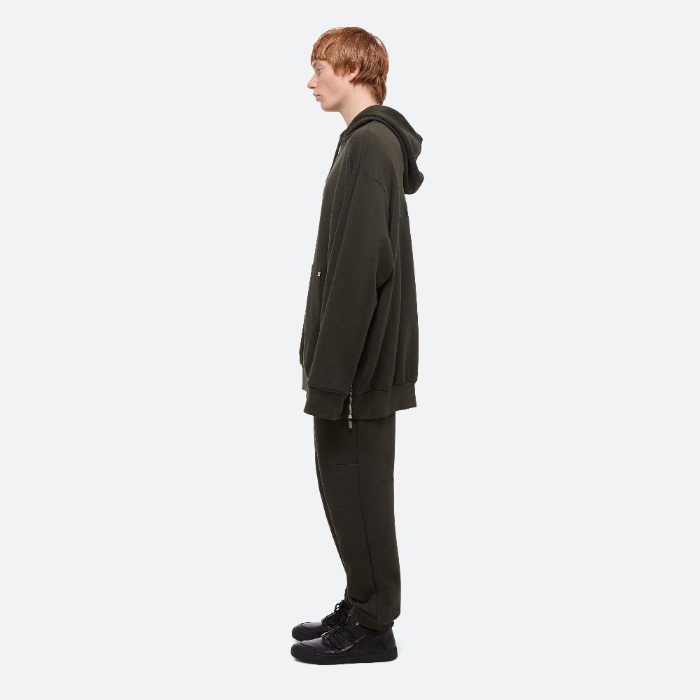 Helmut Lang Mega Zip Hoodie Seaweed