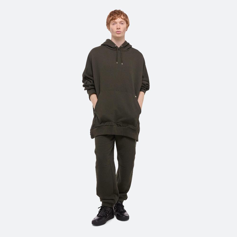 helmut lang Mega Zip Hoodie seaweed