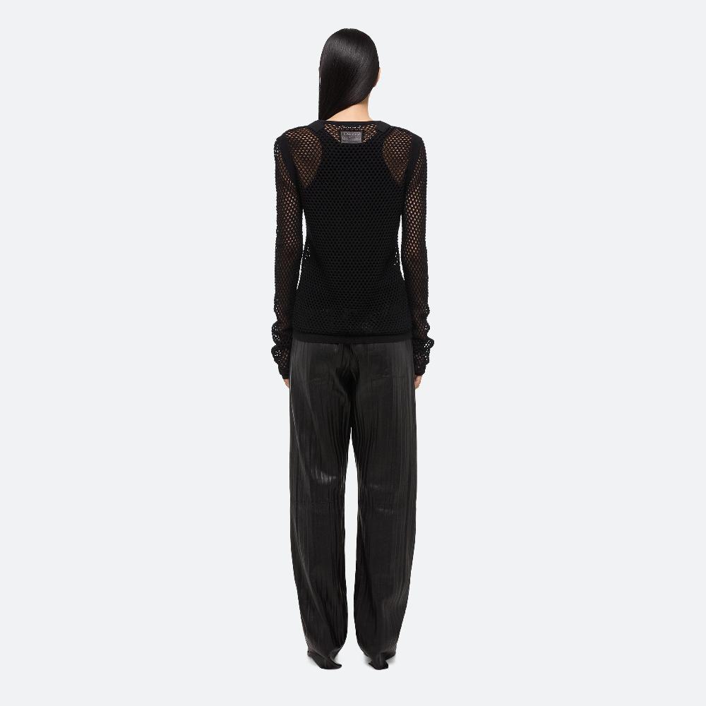 Helmut Lang Mesh Seatbelt Top Black