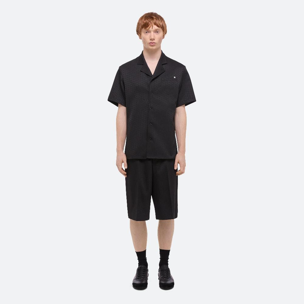 Helmut Lang Modest Jacquard Shirt Black/black