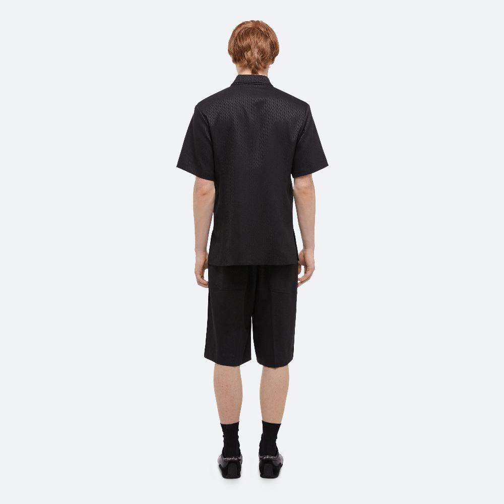 Helmut Lang Modest Jacquard Shirt Black/black