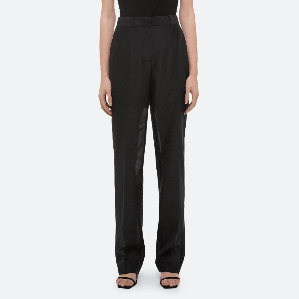 Helmut Lang Organza Car Trousers Black