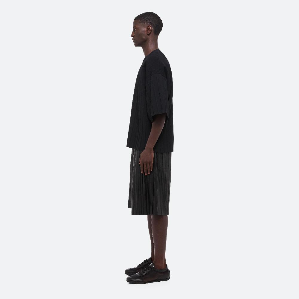 Helmut Lang Oversized Pleated Tee Black