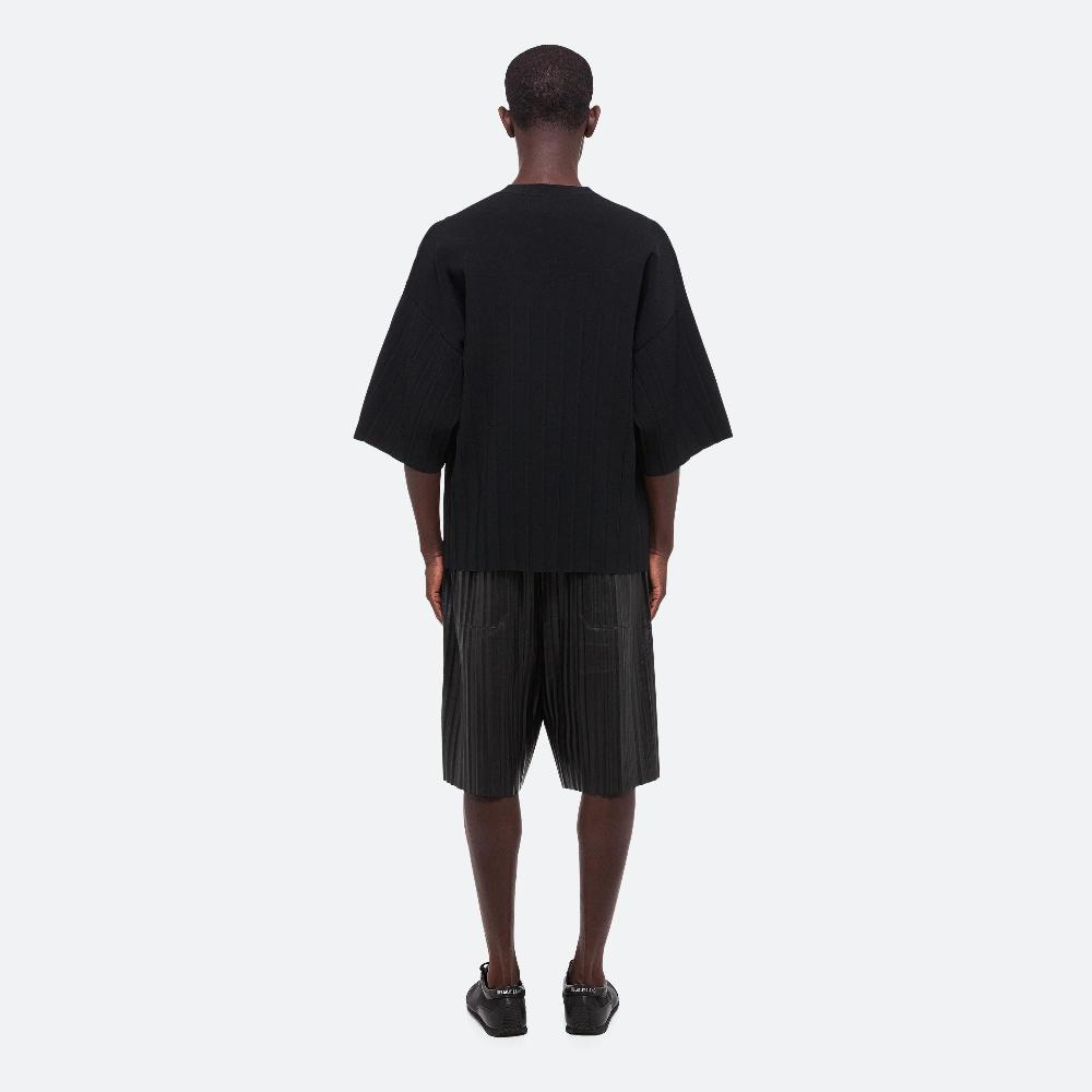 Helmut Lang Oversized Pleated Tee Black